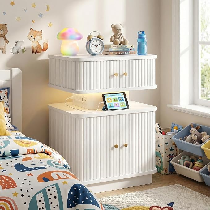 Night Stand, LED Nightstand, Modern Nightstand - Image 6