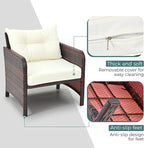 Pamapic 5 Pieces Patio Furniture Set, Rattan Balcony Furniture - Image 4
