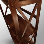 Montego 5-Shelf Bookcase-Walnut - Image 7