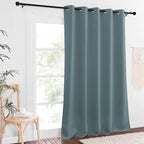 NICETOWN Blackout Greyish Blue Curtains & Drapes - Image 2