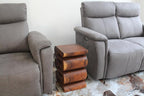 Haussmann Wood Wave Verve Accent Snake Table 12x14x20 in H Walnut Oil - Image 7