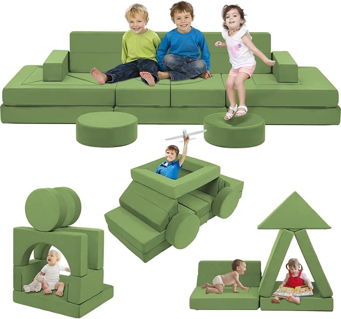Edbuosy 22Pcs Modular Kids Play Couch by Edbuosy