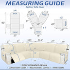 Arfntevss Recliner Sectional Couch Covers 1OO% Waterproof L Shape Sofa Cover - Image 2