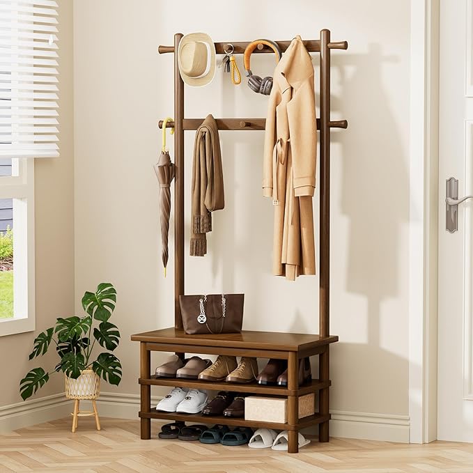 Hall Tree, 3-in-1 Entryway Bench by Unknown