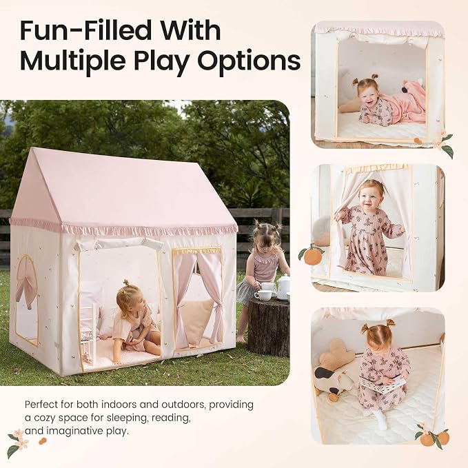Tiny Land Kids Tent with Mat, Kids Play Tent - Image 5