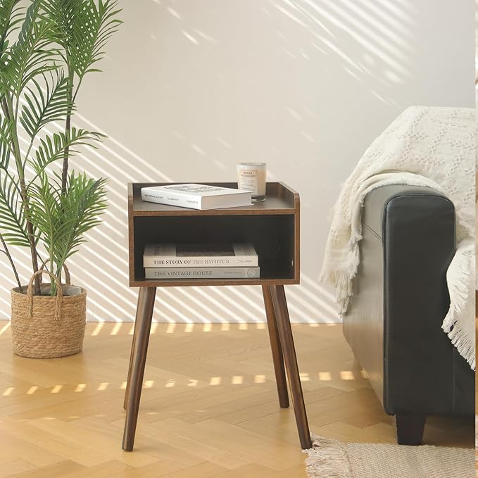 MaxSmeo Nightstand, Mid Century Modern Side Table Bedroom - Image 7