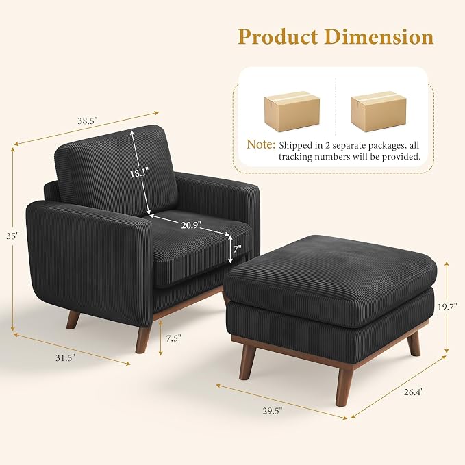 Vesgantti 38.5" Accent Chair - Image 2