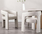 VESCASA Faux Leather Barrel Dining Chair - Image 2