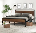 SHA CERLIN 14 Inch King Size Metal Platform Bed Frame by SHACERLIN