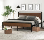 SHA CERLIN 14 Inch King Size Metal Platform Bed Frame by SHACERLIN