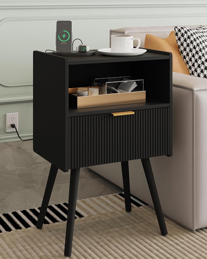 Veegle Nightstand, Modern Bedside Table by Unknown