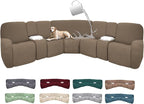 100% Waterproof Sectional Recliner Couch Covers by ROFASVCO