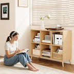 6 Cube Storage Organizer, Wood Bookcase - Image 7
