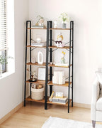 Hzuaneri Ladder Shelf, Bookshelf Bookcase, Freestanding Corner Storage Shelve - Image 3