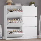 BORNOON Shoe Cabinet with 6 Flip Drawers, Slim Narrow Shoe Storage Cabinet by BORNOON