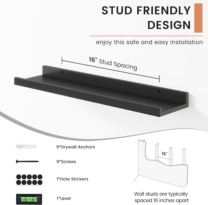 FLYJOE Floating Picture Ledge Shelves - Image 5