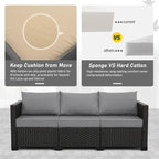 Rattan Star Patio Furniture Outdoor Couch Wicker Outdoor Furniture Patio Couch - Image 5