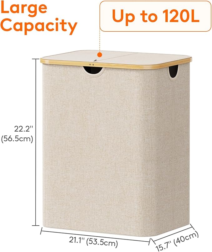 Lifewit 120L Laundry Basket - Image 4