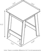 Furinno BEGINNING Side Table, Square Modern End Table - Image 3
