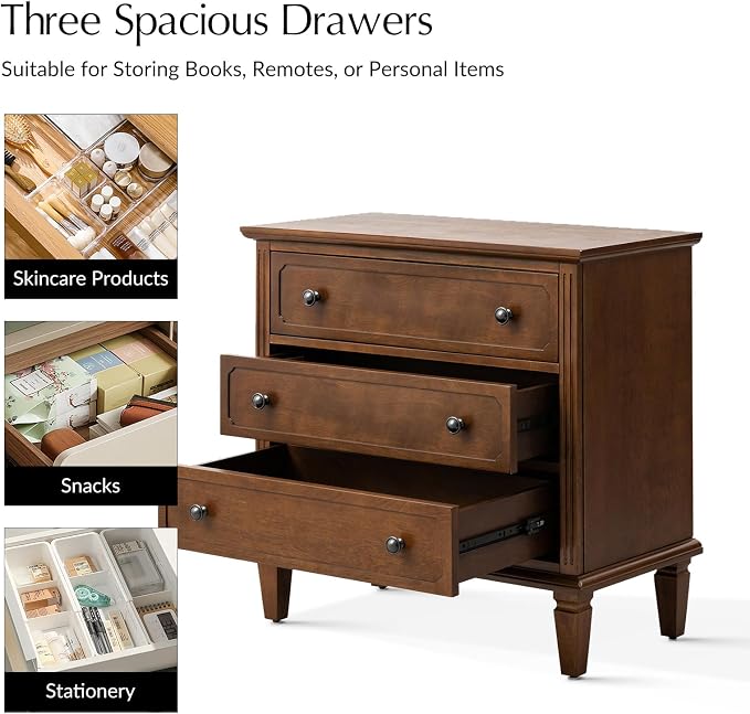 HULALA HOME 3 Drawer End Table - Image 5