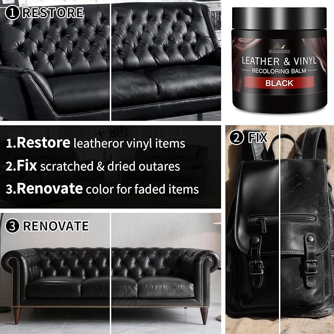 Leather Recoloring Balm and Leather Repair Kit - Image 3