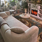 Acanva Luxury Modern Tight Curved Back Velvet Sofa, Minimalist Style Comfy Couch - Image 10