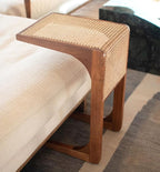 BLACK FOREST DECOR Sea Breeze Woven Cane Side Table - Image 2
