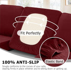 Arfntevss Velvet Sectional Couch Covers L Shape Couch Cushion Covers Slipcovers - Image 4