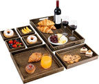Wooden Serving Trays with Handle by AzulHome