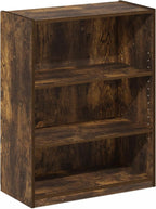 Furinno GEHRY Book Shelf, 3-Tier Small Bookshelf, Bookcase - Image 5