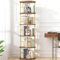 5Tier Rotating Bookshelf, 360 ° Display Stackable Spinning Bookshelf Tower by Unknown