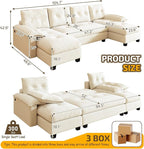 104.7" U-Shaped Sleeper Sofa - Image 3