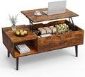 Sweetcrispy Wood Coffee Table Lift Top Coffee Tables by Sweetcrispy