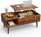 Sweetcrispy Wood Coffee Table Lift Top Coffee Tables by Sweetcrispy