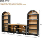 Merax Vintage Farmhouse TV Stand Set - Image 2