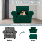 LURKA Stretch Chair Sofa Slipcovers 1 Piece Couch Covers - Image 3