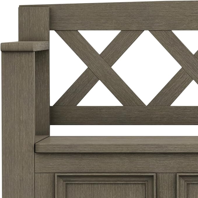 SIMPLIHOME Amherst Entryway Storage Bench - Image 9