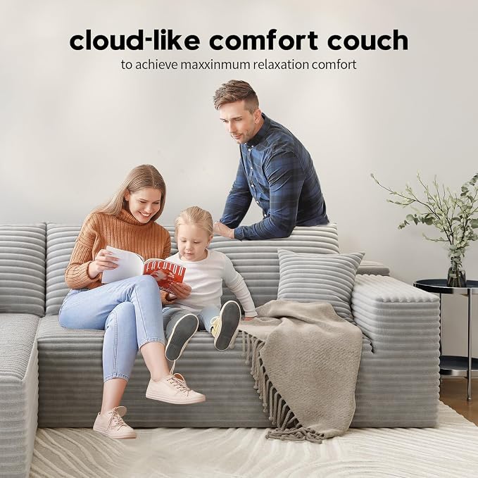 107.5" Cloud Modular Sectional Couch - Image 5