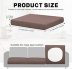8Pcs Outdoor Cushion Covers, Elastic Patio Cushion Covers | Washable, - Image 2