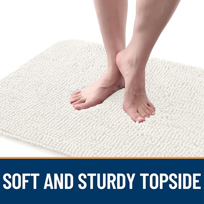 OLANLY Dog Door Mat for Muddy Paws 24x16, Super Absorbent Chenille Mud Mat | - Image 4