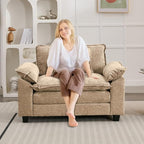 Oprisen Modular Sectional Sofa, Comfy Cloud Couch Sectional Sofa, Chenille Sofa - Image 6