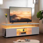 Cubehom White TV Stands for Living Room LED TV Stand Modern TV Stand - Image 6