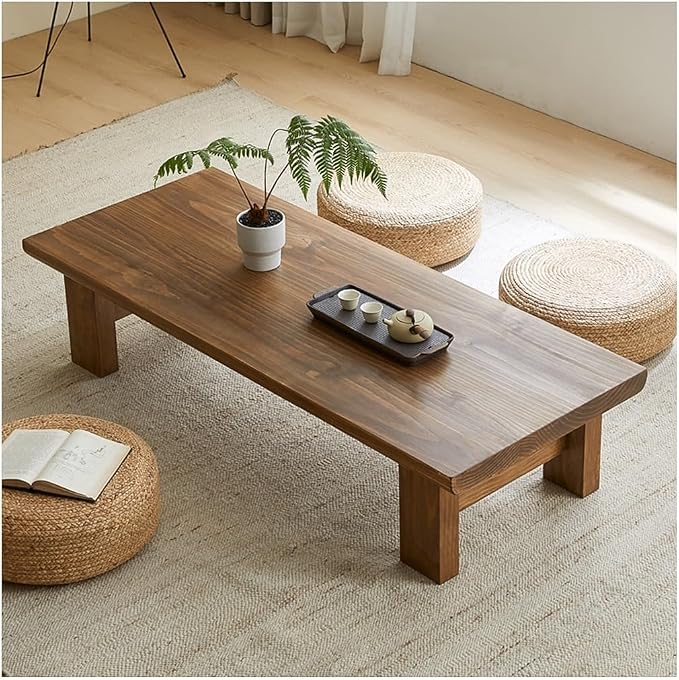 Japanese Floor Table, Vintage Tea Table Low Table, Rectangular Style Tatami by Unknown
