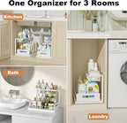 REALINN Under Sink Organizer, Pull Out Cabinet Organizer 2 Tier Slide Out Sink - Image 6