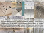 26x8x23 Aztec A Frame Accent Table Natural Farmhouse Rectangular Wood Rustic - Image 3