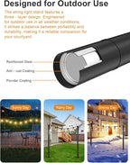 6 Pack String Light Poles for Outside, Thickened Metal Lights Hanger Pole - Image 5