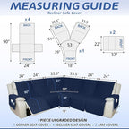 Arfntevss Recliner Sectional Couch Covers 1OO% Waterproof L Shape Sofa Cover - Image 2
