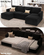 Belffin Modular Sectional Sleeper Sofa Bed - Image 4