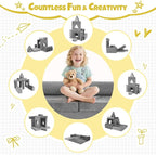 Modular Kids Play Sofa Multifunctional Kids Sofa Convertible Foam Floor Mat - Image 6
