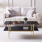 LumFurn Rectangle Coffee Table for Living Room, Mid-Century Modern Design - Image 4